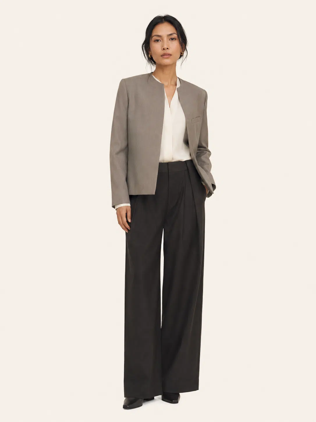 W10 Collarless Tailored Jacket product image